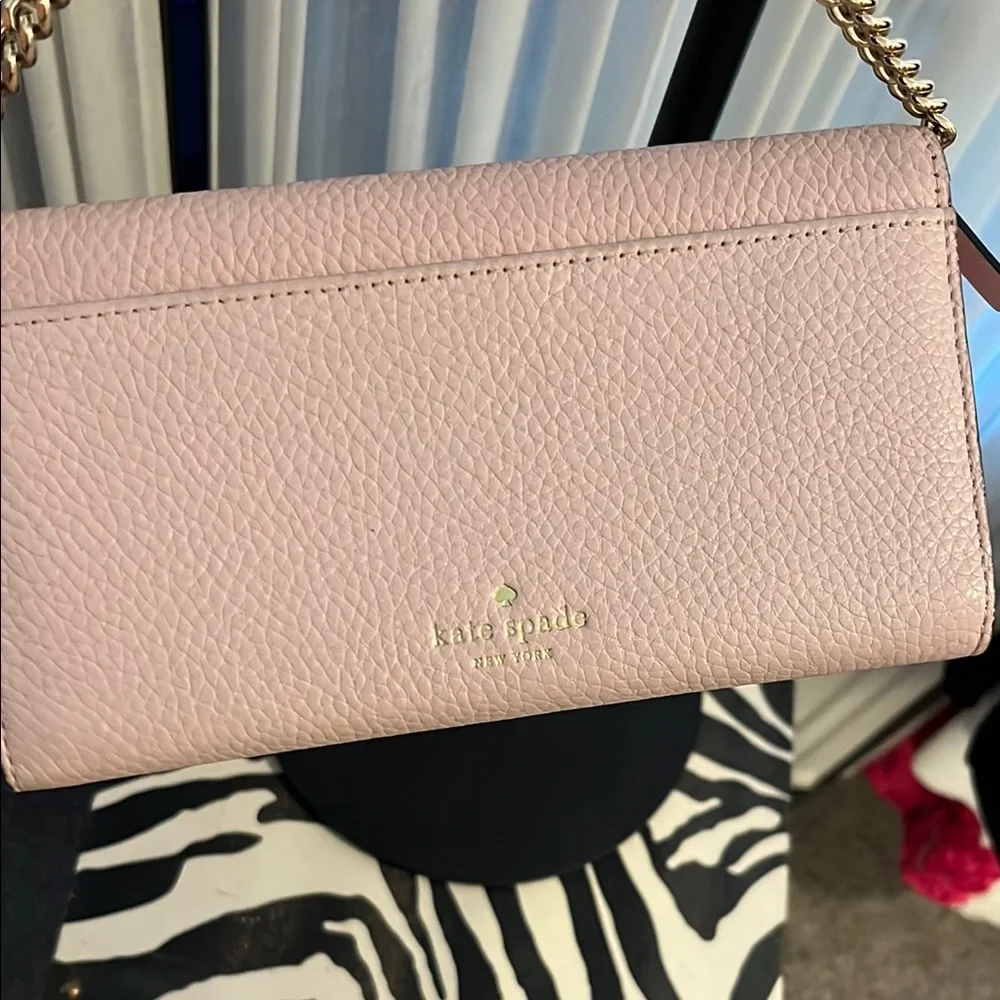 Kate Spade Pink and Gold Bow Clutch - Picture 3 of 16